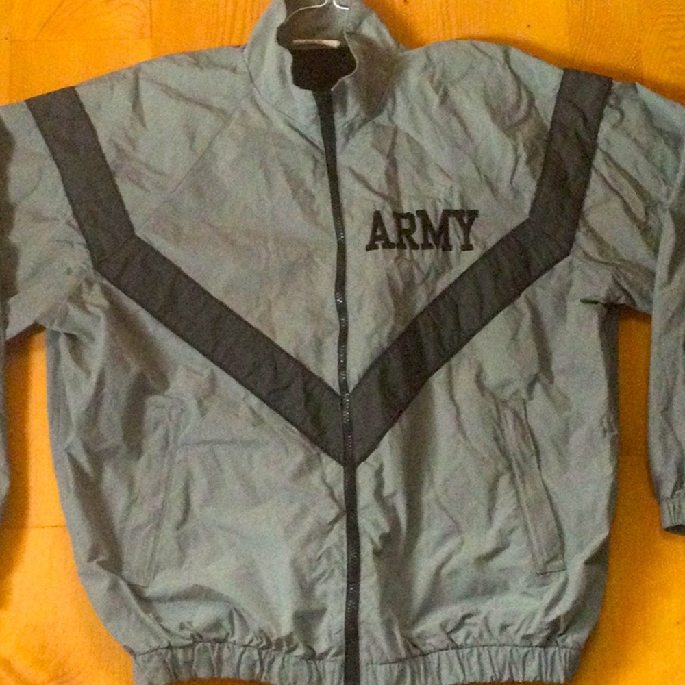 American Apparel Army Fitness Uniform Set: Lined Water-Resistant Pants & Jacket.